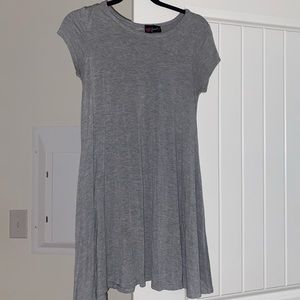 basic grey tshirt dress